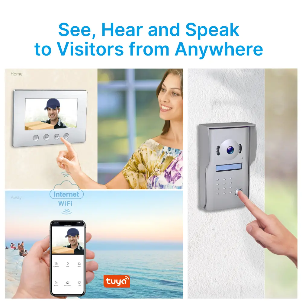 视频门铃，RL-A17WIFI-VM2，2线，图雅 WiFi，7英寸 TFT 屏，800*480，免提，开锁 _ 02